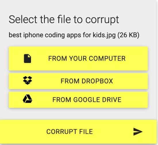 corrupt a file net