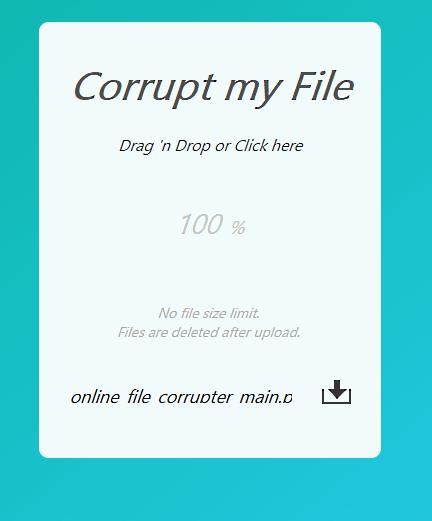corrupt my file