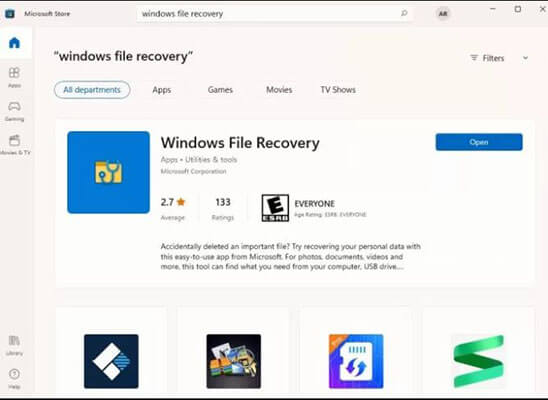 how to recover deleted folder using windows file recovery