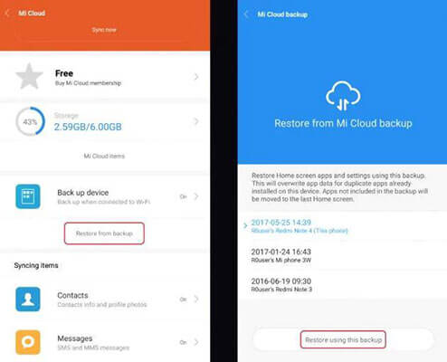 how to recover deleted photos from mi cloud