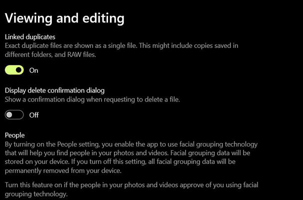 find and delete duplicate photos windows 10 using Windows Photos
