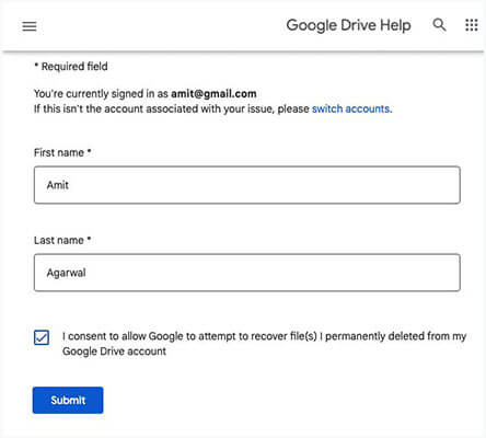 how to recover deleted files from google drive