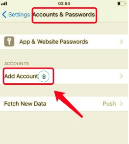 fix hotmail not working on iphone today via adding account to your iPhone