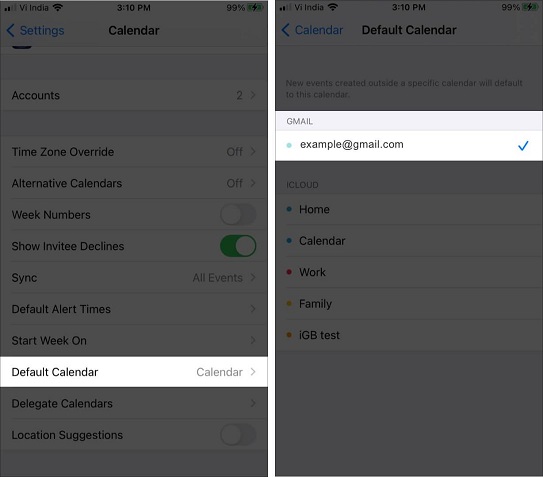 iphone not syncing google calendar