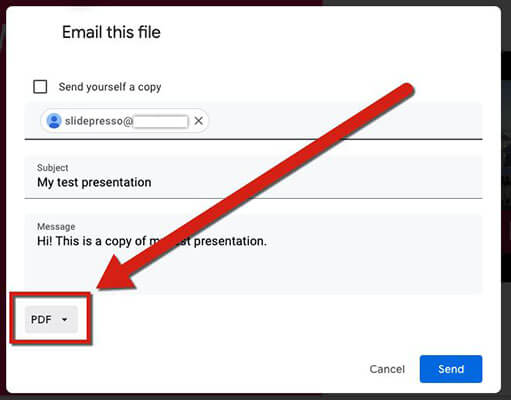 google slides to pdf