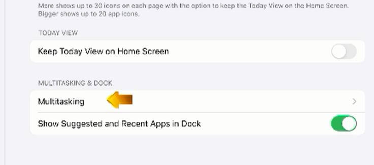 how to close split screen on ipad