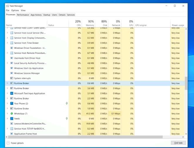 memory leak windows 10