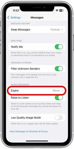 where do saved voice messages go on iphone