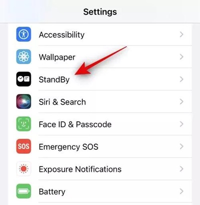 how to activate standby ios 17