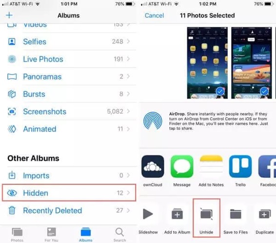 how to lock photo album on iphone