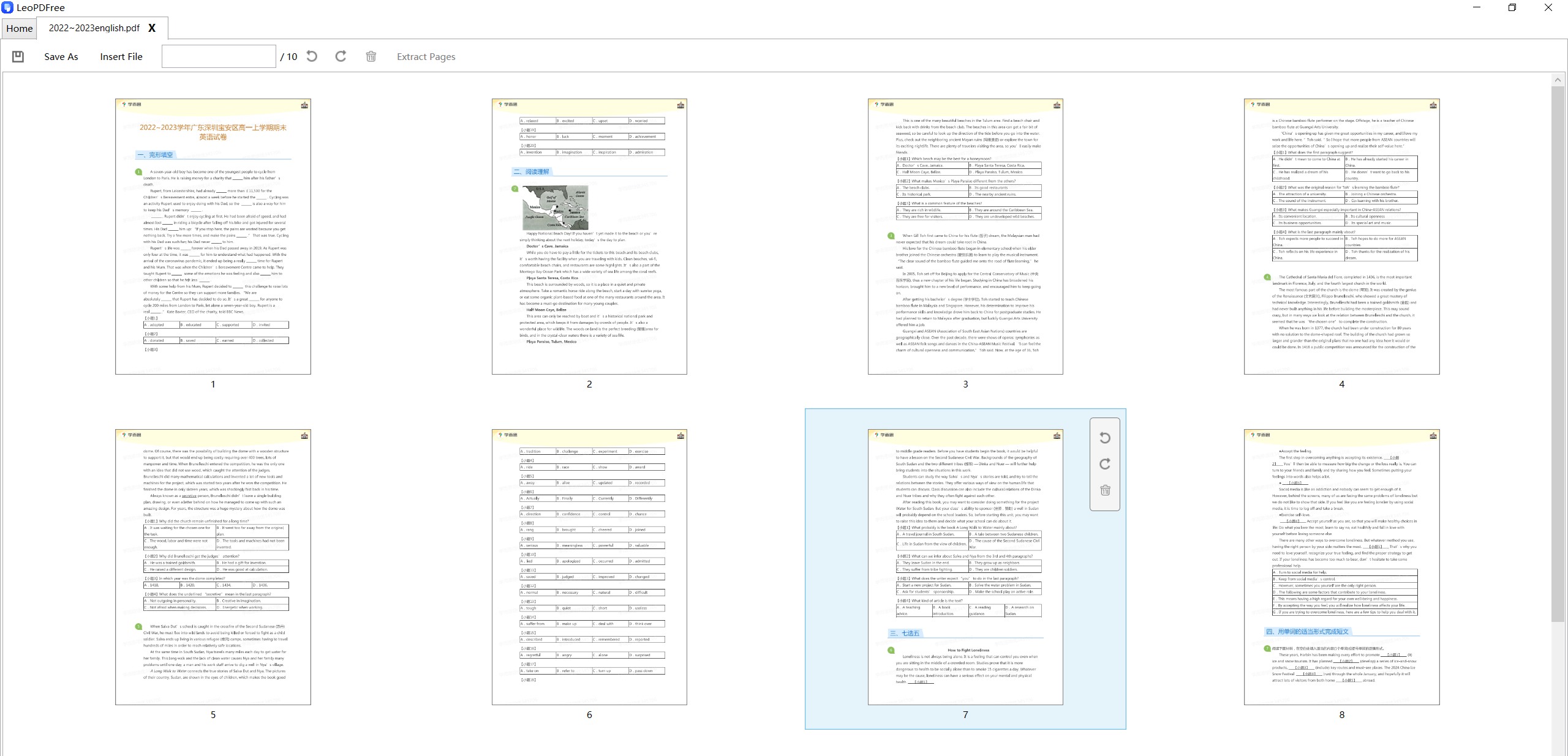 organize pages using adobe