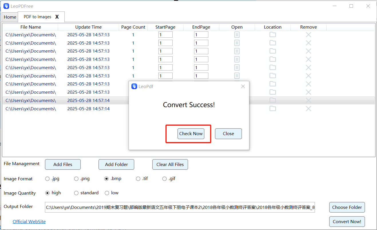 convert pdf to image step 3