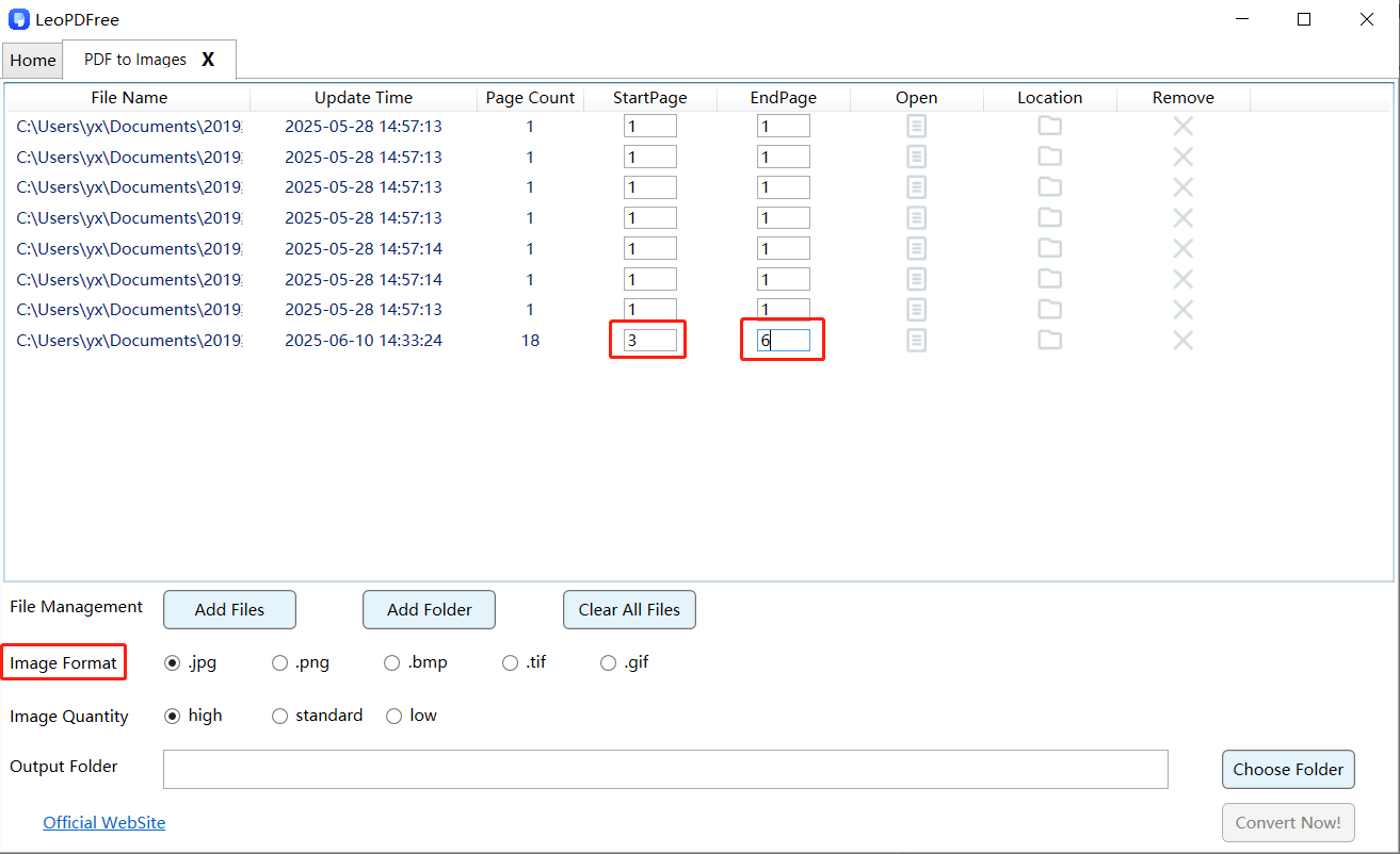 convert pdf to image step 2