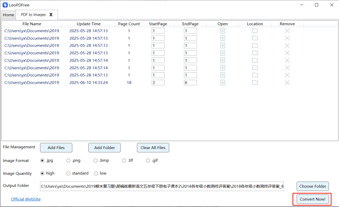 convert pdf to image step 3
