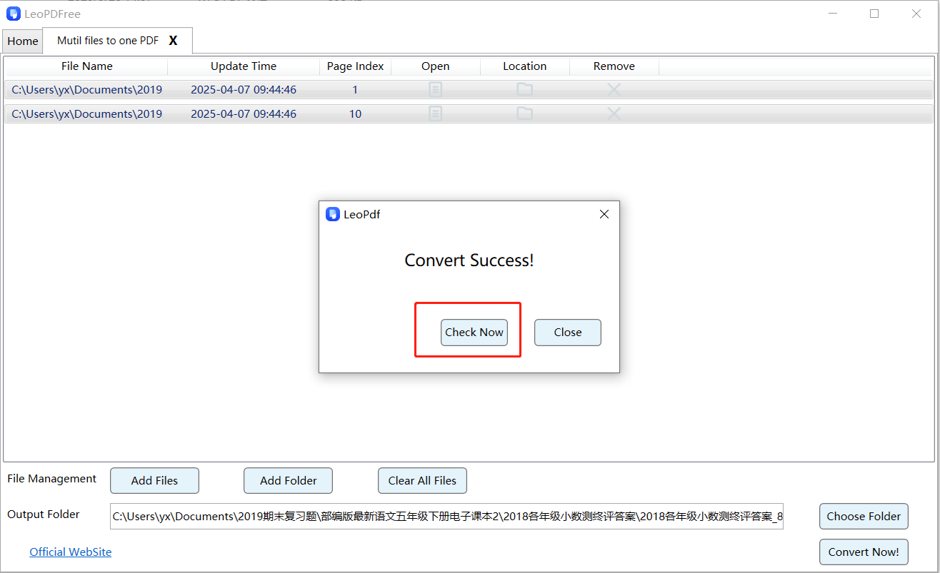 how to merge pdf step 4